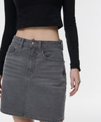 MUSINSA STANDARD WOMAN MUSINSA STANDARD WOMAN Denim Mini Skirt Gray