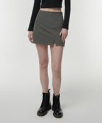 MUSINSA STANDARD WOMAN MUSINSA STANDARD WOMAN Women's Slit Mini Skirt Light Khaki
