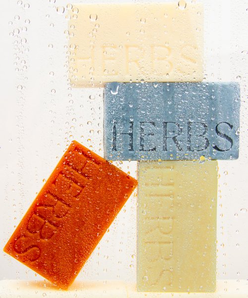 HERBS SEOUL [Pouch gift] No Sebum Shampoo Bar Oil-free Brick Bar (mildly acidic, non-irritating) for oily hair & 2 pack dual set 200g