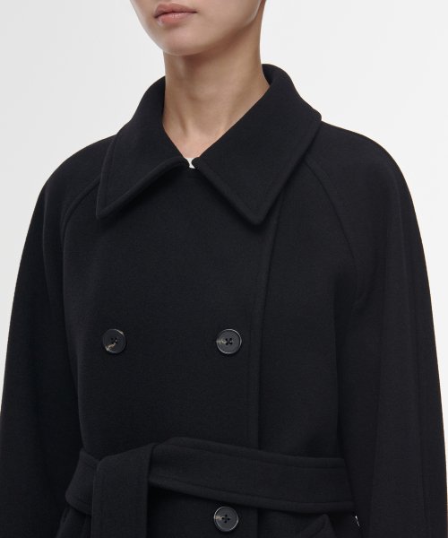 MUSINSA STANDARD WOMAN MUSINSA STANDARD WOMAN Coat Women's Cashmere Blend Trench Coat [Black]