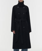 MUSINSA STANDARD WOMAN MUSINSA STANDARD WOMAN Coat Women's Cashmere Blend Trench Coat [Black]