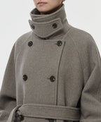 MUSINSA STANDARD WOMAN MUSINSA STANDARD WOMAN Cashmere Blend Trench Coat [Taupe]