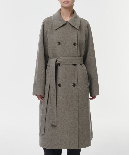 MUSINSA STANDARD WOMAN MUSINSA STANDARD WOMAN Cashmere Blend Trench Coat [Taupe]