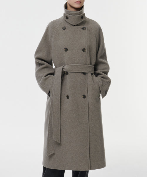 MUSINSA STANDARD WOMAN MUSINSA STANDARD WOMAN Cashmere Blend Trench Coat [Taupe]
