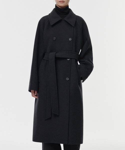 MUSINSA STANDARD WOMAN MUSINSA STANDARD WOMAN Cashmere Blend Trench Coat (Size M)