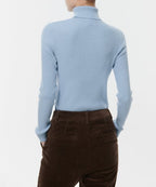 MUSINSA STANDARD WOMAN MUSINSA STANDARD WOMAN Women's Ribbed Slim Turtleneck Knit Sky Blue
