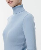 MUSINSA STANDARD WOMAN MUSINSA STANDARD WOMAN Women's Ribbed Slim Turtleneck Knit Sky Blue