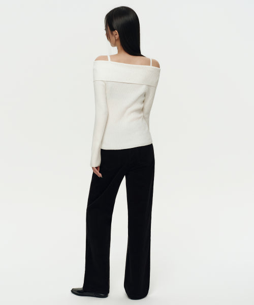 MUSINSA STANDARD WOMAN MUSINSA STANDARD WOMAN Women's Straight Corduroy Pants [Black]