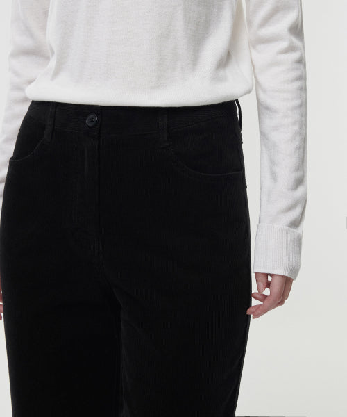 MUSINSA STANDARD WOMAN MUSINSA STANDARD WOMAN Women's Straight Corduroy Pants [Black]