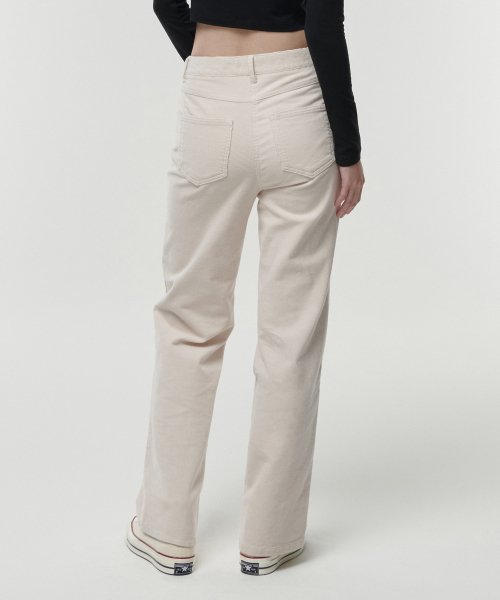 MUSINSA STANDARD WOMAN MUSINSA STANDARD WOMAN Women's Straight Corduroy Pants [Cream]