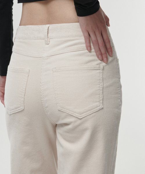 MUSINSA STANDARD WOMAN MUSINSA STANDARD WOMAN Women's Straight Corduroy Pants [Cream]
