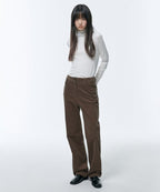 MUSINSA STANDARD WOMAN MUSINSA STANDARD WOMAN Women's Straight Corduroy Pants Khaki Brown