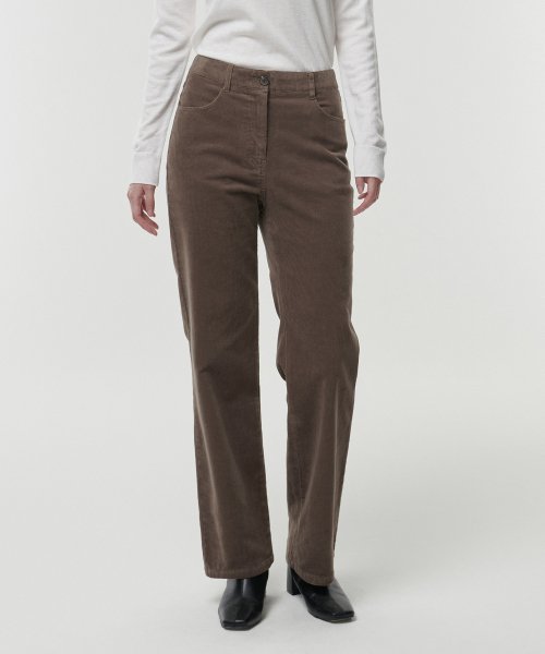 MUSINSA STANDARD WOMAN MUSINSA STANDARD WOMAN Women's Straight Corduroy Pants Khaki Brown