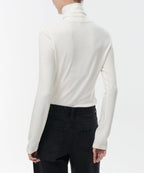MUSINSA STANDARD WOMAN MUSINSA STANDARD WOMAN Women's T-Shirt Slim Turtleneck Cream