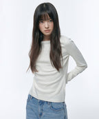 MUSINSA STANDARD WOMAN MUSINSA STANDARD WOMAN T-Shirt Slim Fit