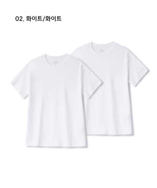 MUSINSA STANDARD WOMAN MUSINSA STANDARD WOMAN Women's Relaxed Fit Crew Neck T-Shirt 2 Pack