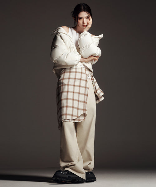MUSINSA STANDARD WOMAN MUSINSA STANDARD WOMAN Padded Jacket Ivory