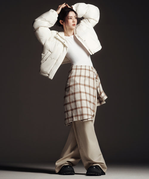 MUSINSA STANDARD WOMAN MUSINSA STANDARD WOMAN Padded Jacket Ivory