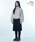 MUSINSA STANDARD WOMAN MUSINSA STANDARD WOMAN Padded Jacket Ash Gray
