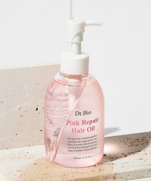 DR.BIO Pink Repair Hair Oil 200ml ㅣ Improve hair cuticles for damaged hair, no stickiness