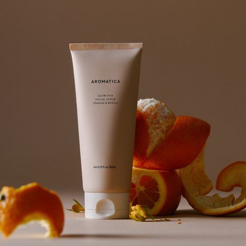 aromatica1 Glow Vita Facial Scrub Orange & Neroli 150ML (pore exfoliating care)