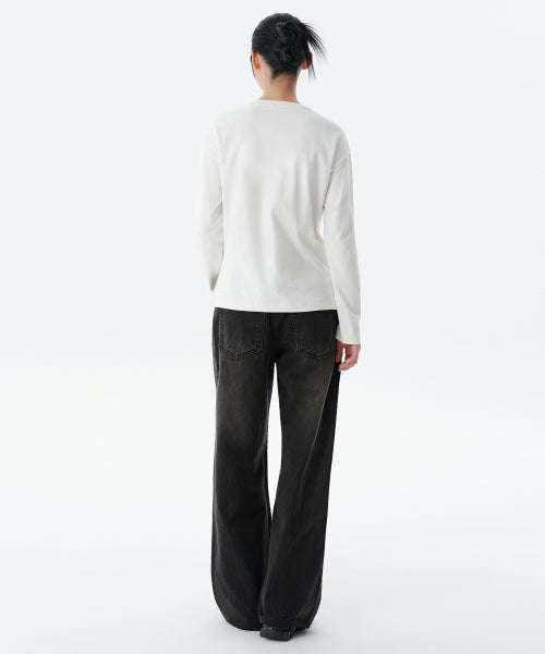 MUSINSA STANDARD WOMAN MUSINSA STANDARD WOMAN Denim Pants Rusty Black