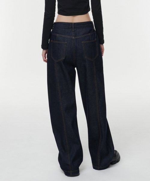MUSINSA STANDARD WOMAN MUSINSA STANDARD WOMAN Women's Denim Pants [Deep Indigo]