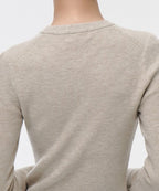 MUSINSA STANDARD WOMAN MUSINSA STANDARD WOMAN Women's Ribbed Slim Crew Neck Knit Light Beige