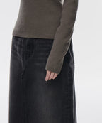 MUSINSA STANDARD WOMAN MUSINSA STANDARD WOMAN Women's Ribbed Slim Crew Neck Knit [Taupe]