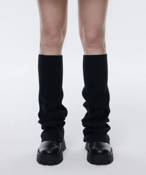 MUSINSA STANDARD WOMAN MUSINSA STANDARD WOMAN Women's Knit Leg Warmer [Black]