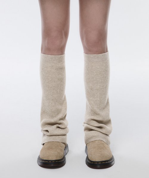 MUSINSA STANDARD WOMAN MUSINSA STANDARD WOMAN Women's Knit Leg Warmer [Light Beige]