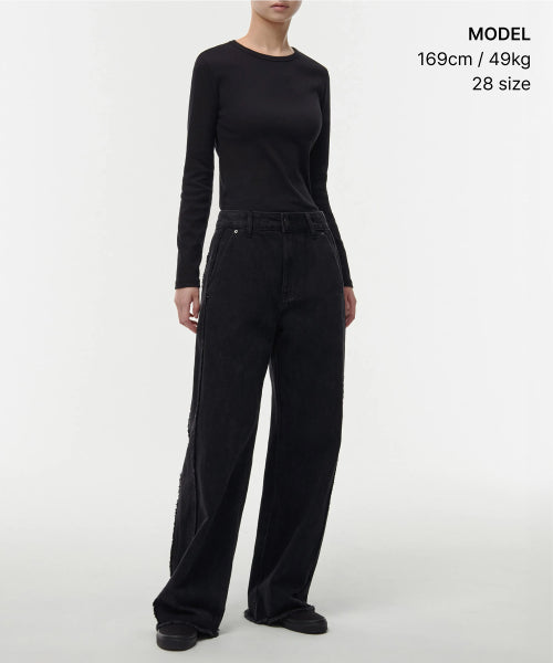 MUSINSA STANDARD WOMAN MUSINSA STANDARD WOMAN Women's Frey Side Wide Denim Pants