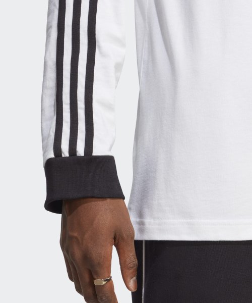 ADIDAS ADIDAS T-Shirt Long Sleeve - White