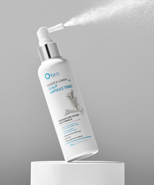 OBRA Ginger & Lemon 3-piece set (moisture shampoo + treatment + ampoule tonic)