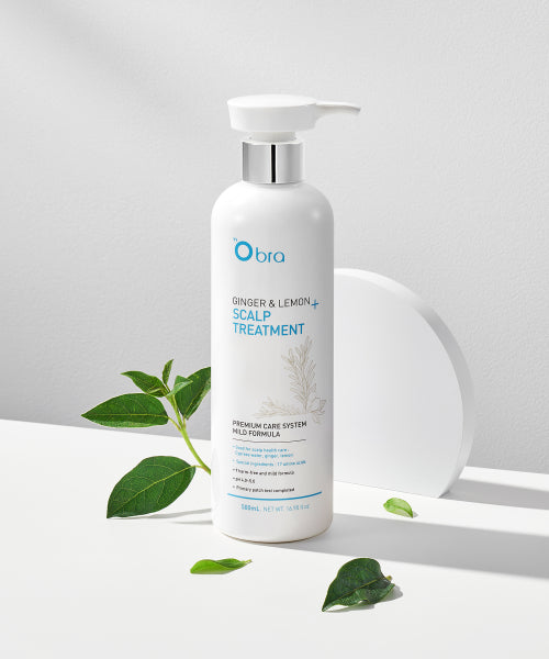 OBRA Ginger & Lemon 3-piece set (volume shampoo + treatment + ampoule tonic)
