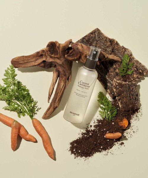 SKINFOOD [Special Set] Carrot Soothing Toner 300ml+150ml Mist Type (+Buy 2 Pads*1 Free)