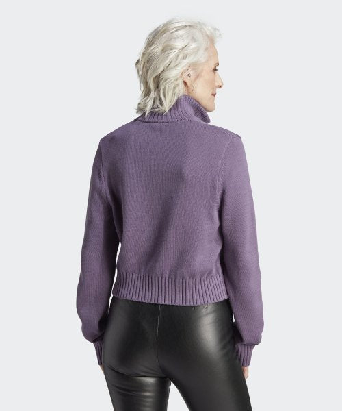 ADIDAS Korean Knitwear Half Zip - Violet