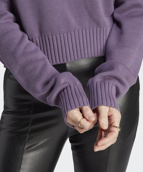ADIDAS Korean Knitwear Half Zip - Violet