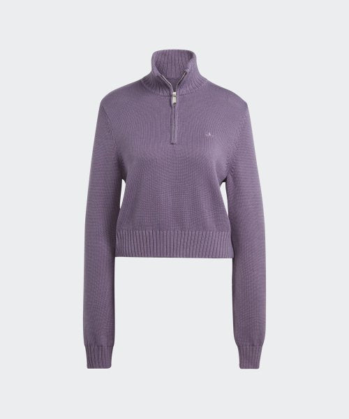 ADIDAS Korean Knitwear Half Zip - Violet