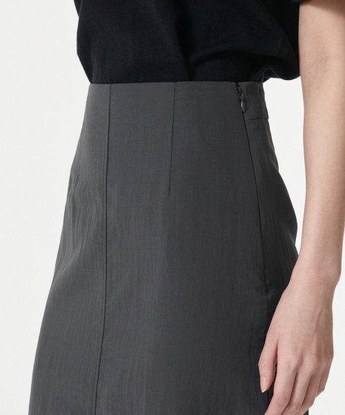 MUSINSA STANDARD WOMAN MUSINSA STANDARD WOMAN Women's Crinkle Long Skirt [Gray]