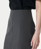 MUSINSA STANDARD WOMAN MUSINSA STANDARD WOMAN Women's Crinkle Long Skirt [Gray]