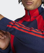 ADIDAS ADIDAS Quarter Zipper Jumper - Navy:Red