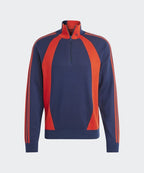 ADIDAS ADIDAS Quarter Zipper Jumper - Navy:Red