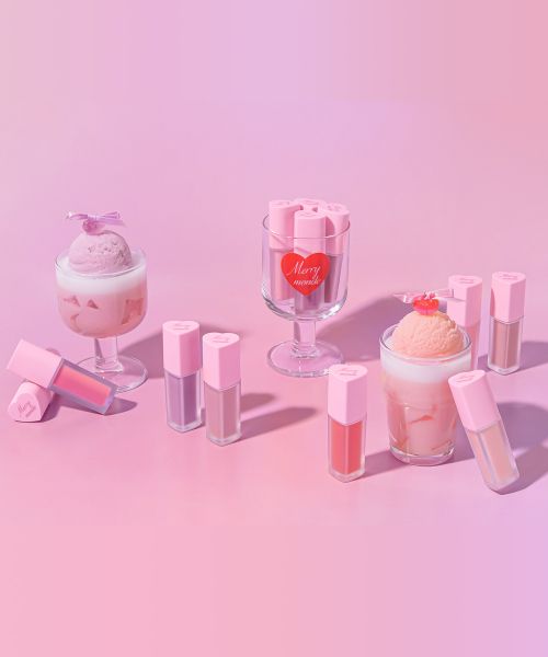 merrymonde Milk Heart Glossy Tint Lip & Cheek