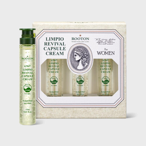 ROOTON Limpio Capsule Cream for Women’s Scalp 13ml x 6 Pieces (Scalp & Hair Special Care)