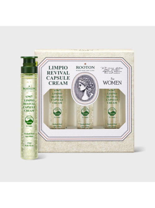 ROOTON Limpio Capsule Cream for Women’s Scalp 13ml x 6 Pieces (Scalp & Hair Special Care)