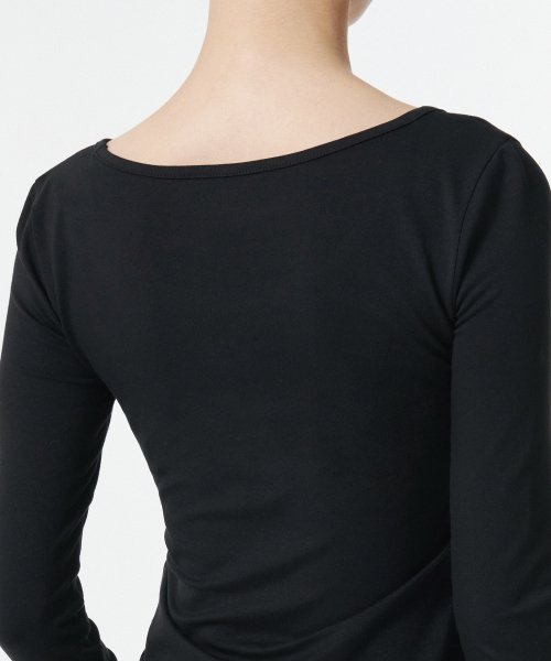 MUSINSA STANDARD WOMAN MUSINSA STANDARD WOMAN T-Shirt Slim Ballerina Long Sleeve [Black]