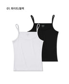 MUSINSA STANDARD WOMAN MUSINSA STANDARD WOMAN Women's Slim String Sleeveless Top 2 Pack