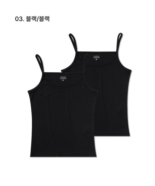 MUSINSA STANDARD WOMAN MUSINSA STANDARD WOMAN Women's Slim String Sleeveless Top 2 Pack