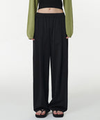 MUSINSA STANDARD WOMAN MUSINSA STANDARD WOMAN Women's Cooling Deep Tuck Wide Banding Pants [Black]
